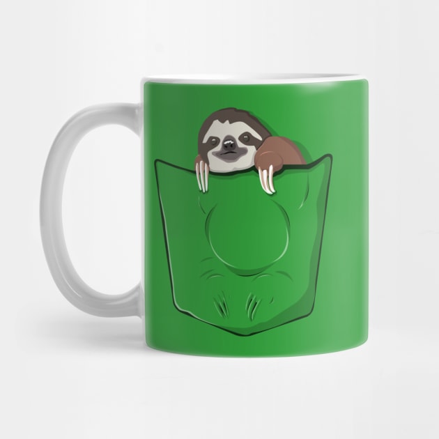 Sloth in a pocket by Bomdesignz